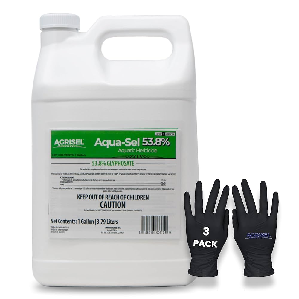 Amazon.com : Agrisel Aqua-Sel 53.8% Weed Killer, Broad